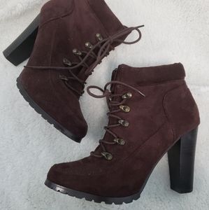 Le Chateau Brown Suede Booties